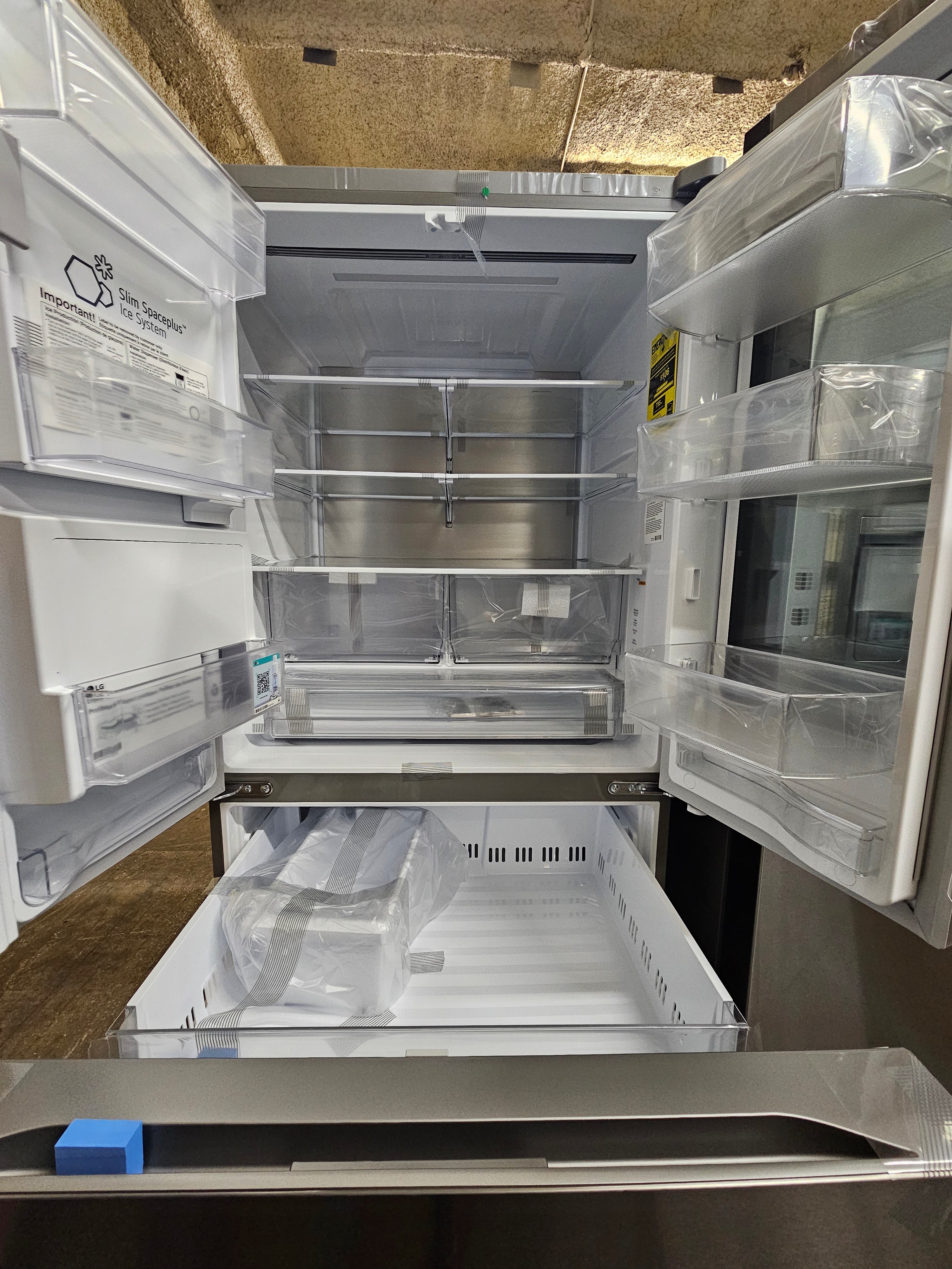 LG Standard-Depth MAX 30.7 Cu. Ft. French Door Smart Refrigerator with InstaView Stainless Steel